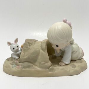 1990 Enesco Precious Moments "There's A Light at the End of the Tunnel" Vintage